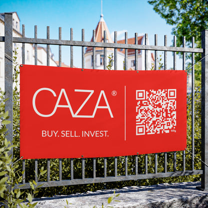 Buy. Sell. Invest. | Vinyl Banners (Red)