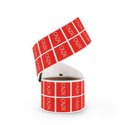 Square Sticker Label Rolls (Red)