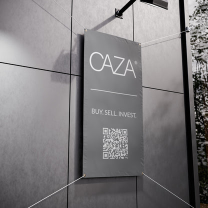 Buy. Sell. Invest. | Vinyl Banners (Grey)