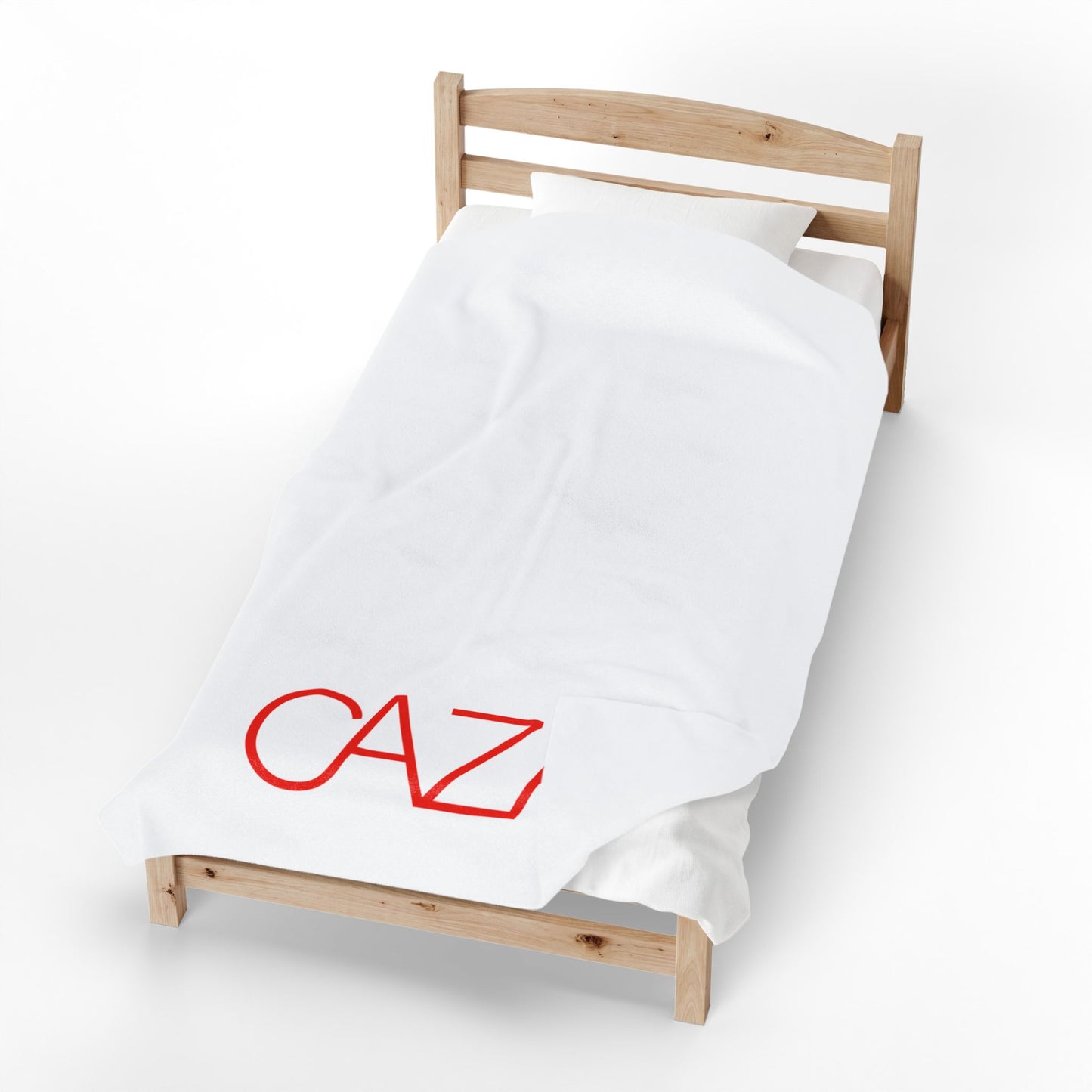 Velveteen Plush Blanket (White)