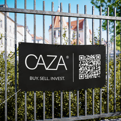 Buy. Sell. Invest. | Vinyl Banners (Black)