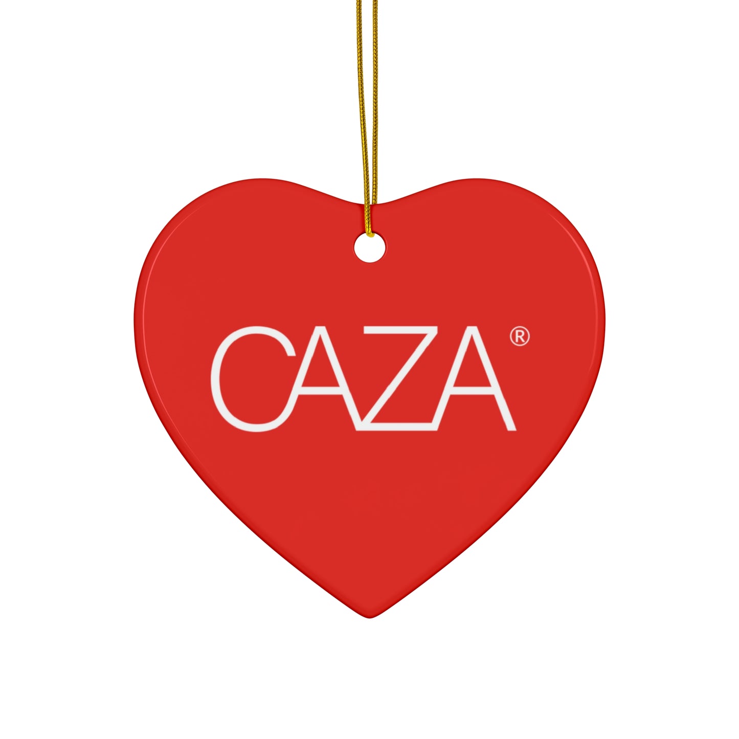 CAZA® Ceramic Ornament (Red)