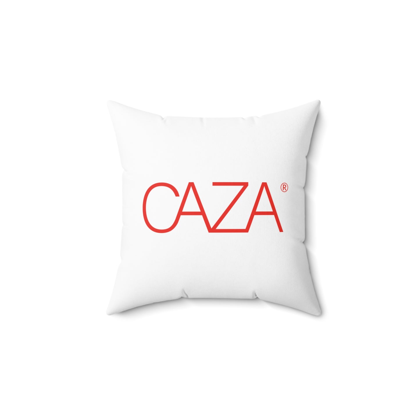 Spun Polyester Square Pillow (White)