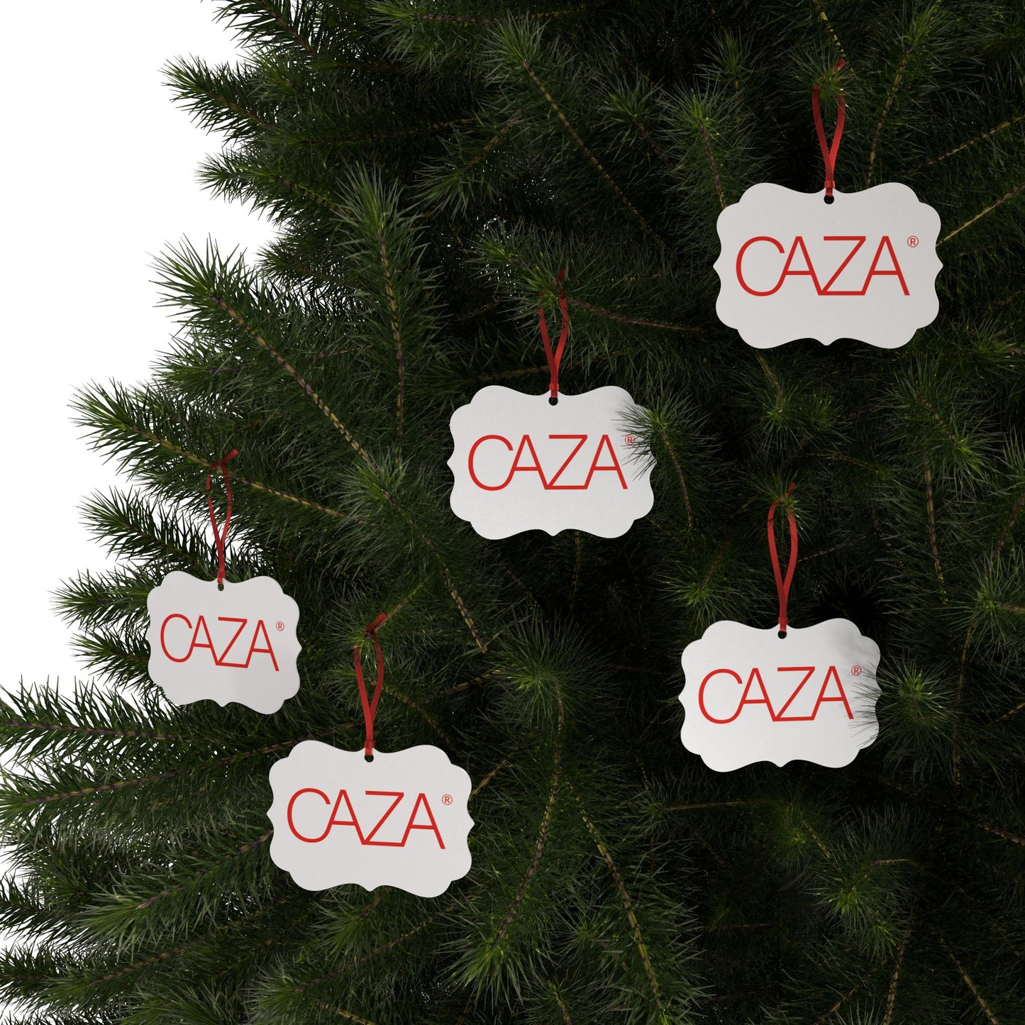 CAZA® Aluminum Ornaments (White)