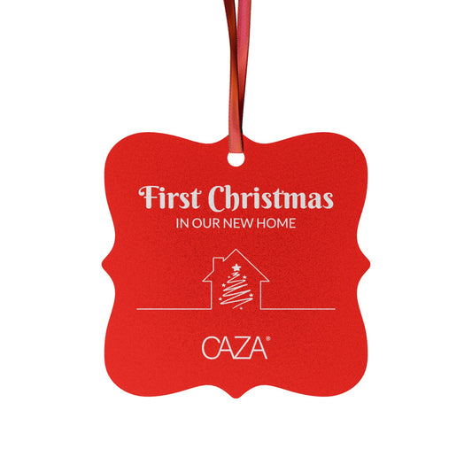 1st Christmas Aluminum Ornaments (Red)