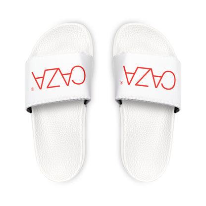 Men's PU Slide Sandals (White)