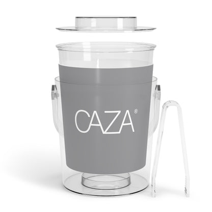 Ice Bucket with Tongs (Grey)