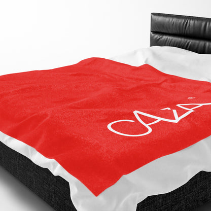 Velveteen Plush Blanket (Red)