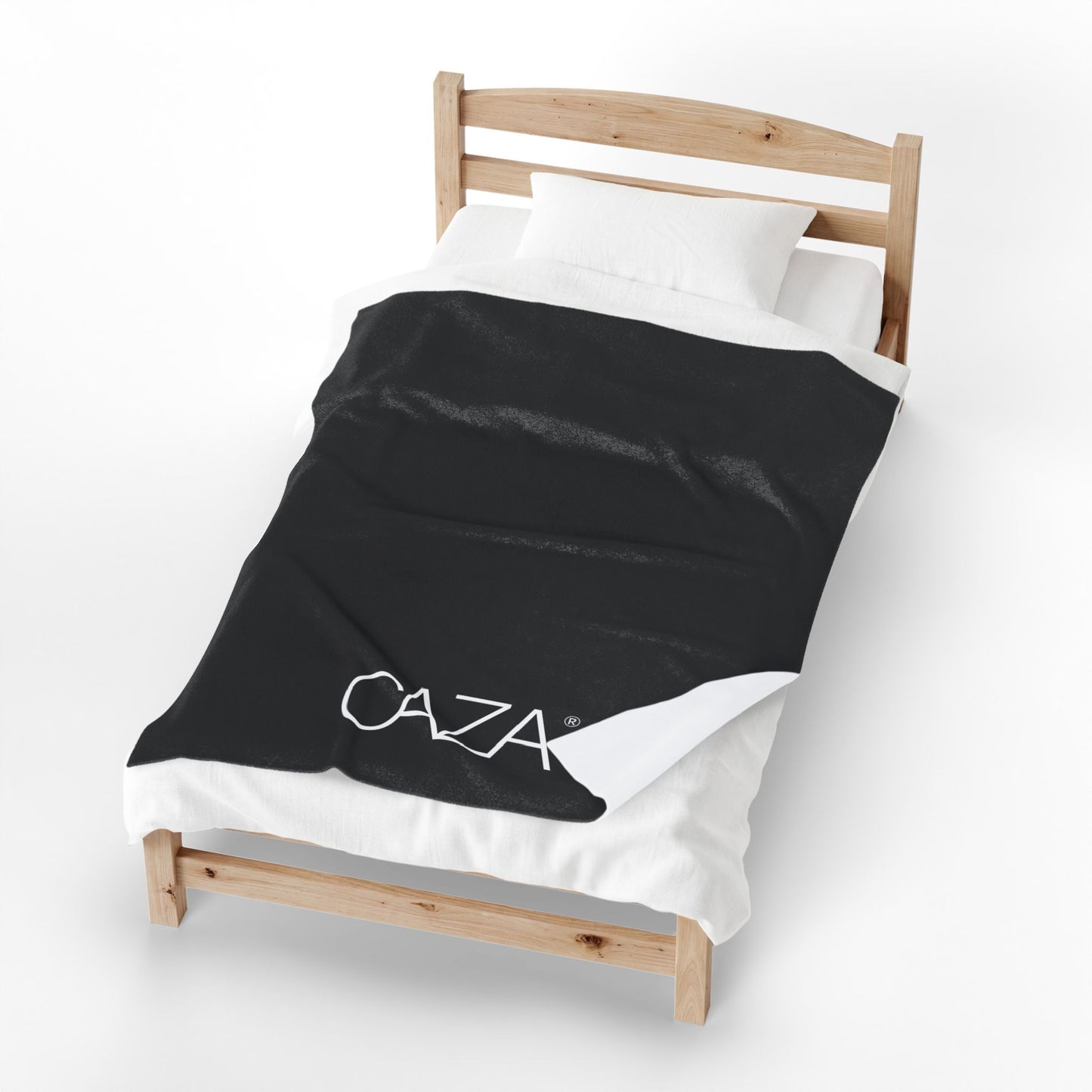 Velveteen Plush Blanket (Black)