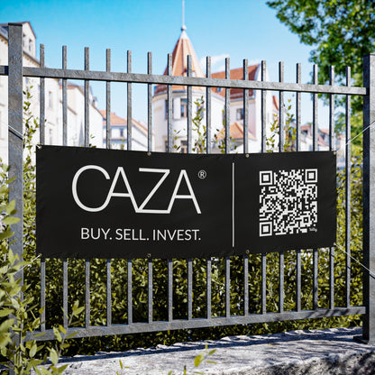 Buy. Sell. Invest. | Vinyl Banners (Black)