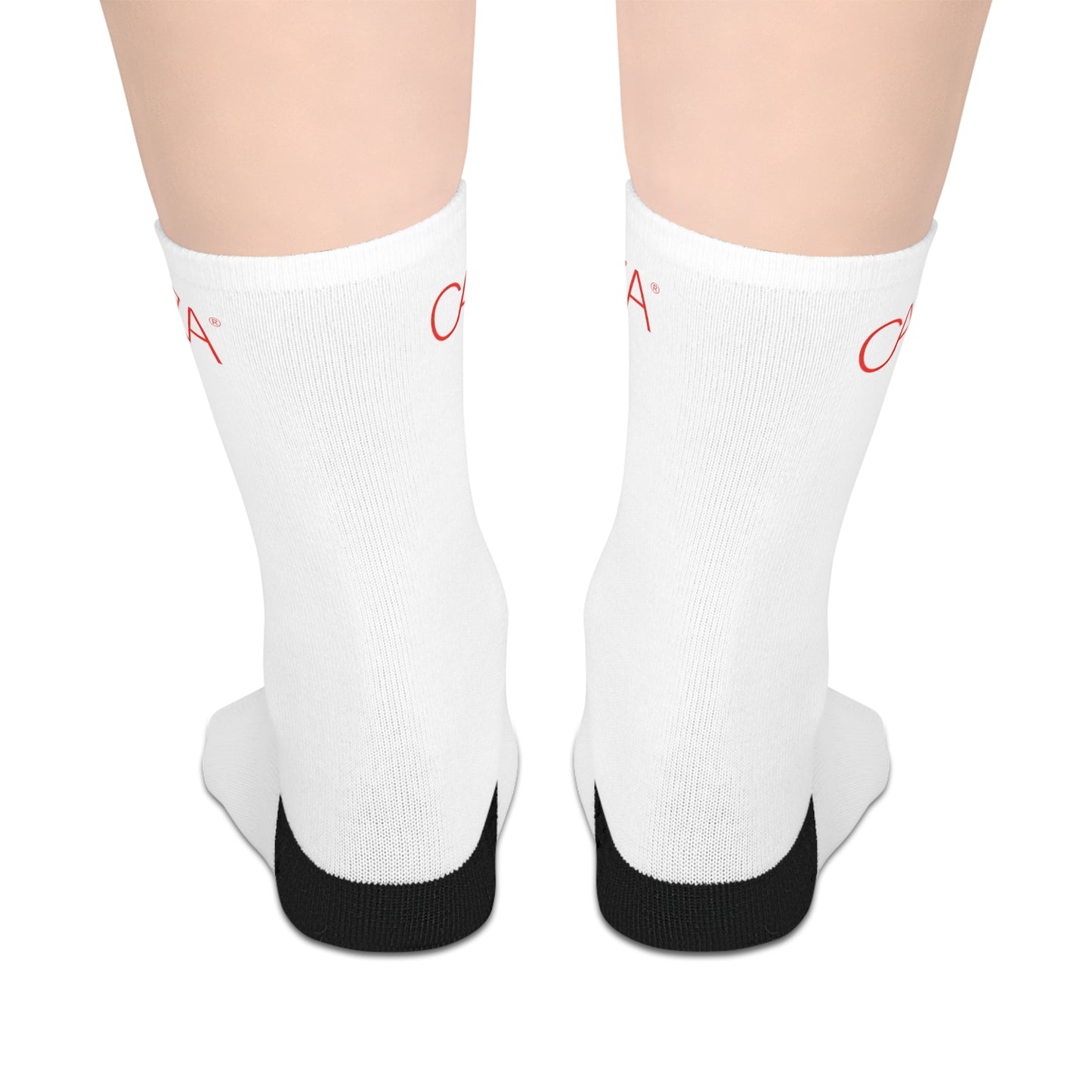 Mid-length Socks (White)