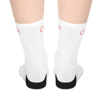 Mid-length Socks (White)