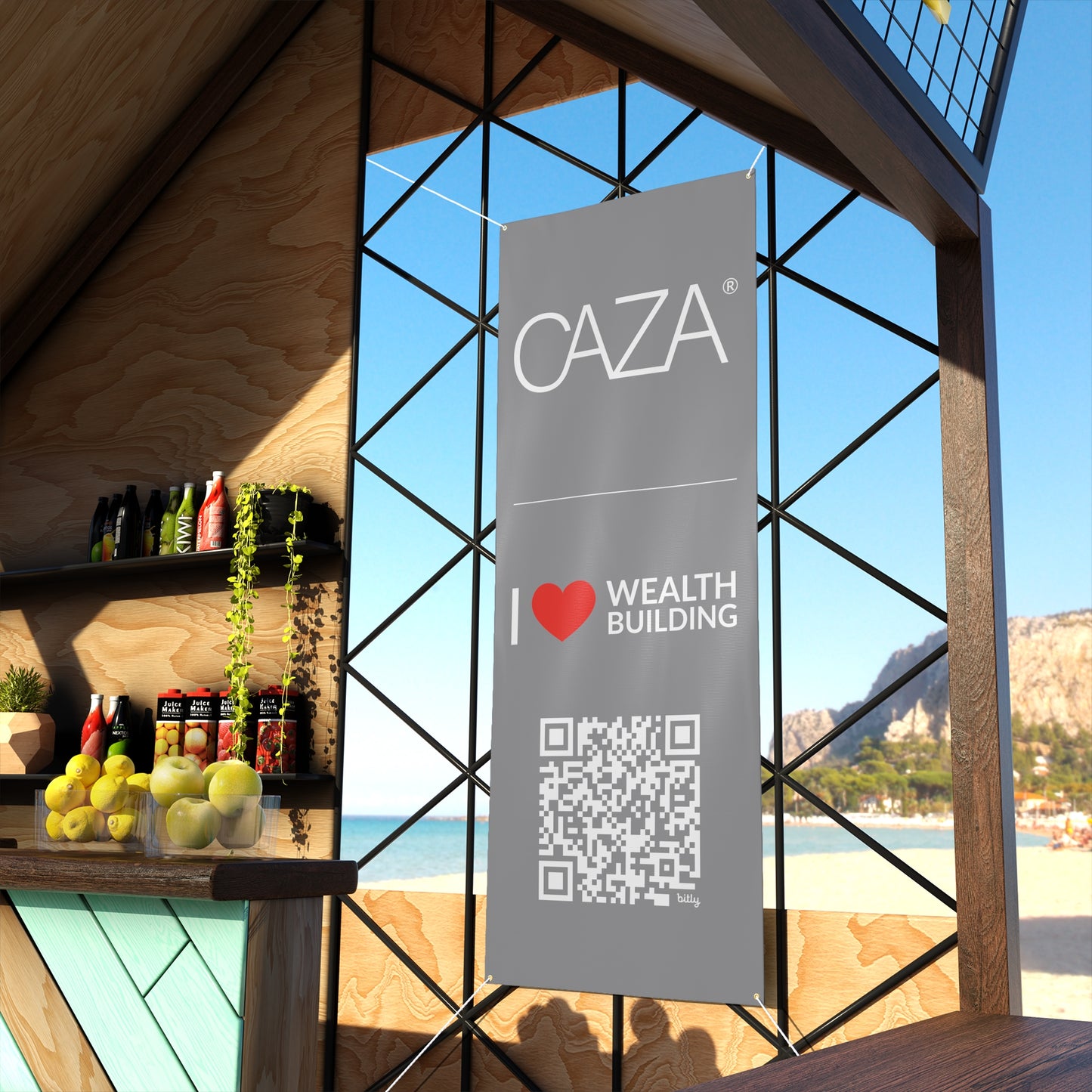 Join CAZA® | Matte Banner (Grey)