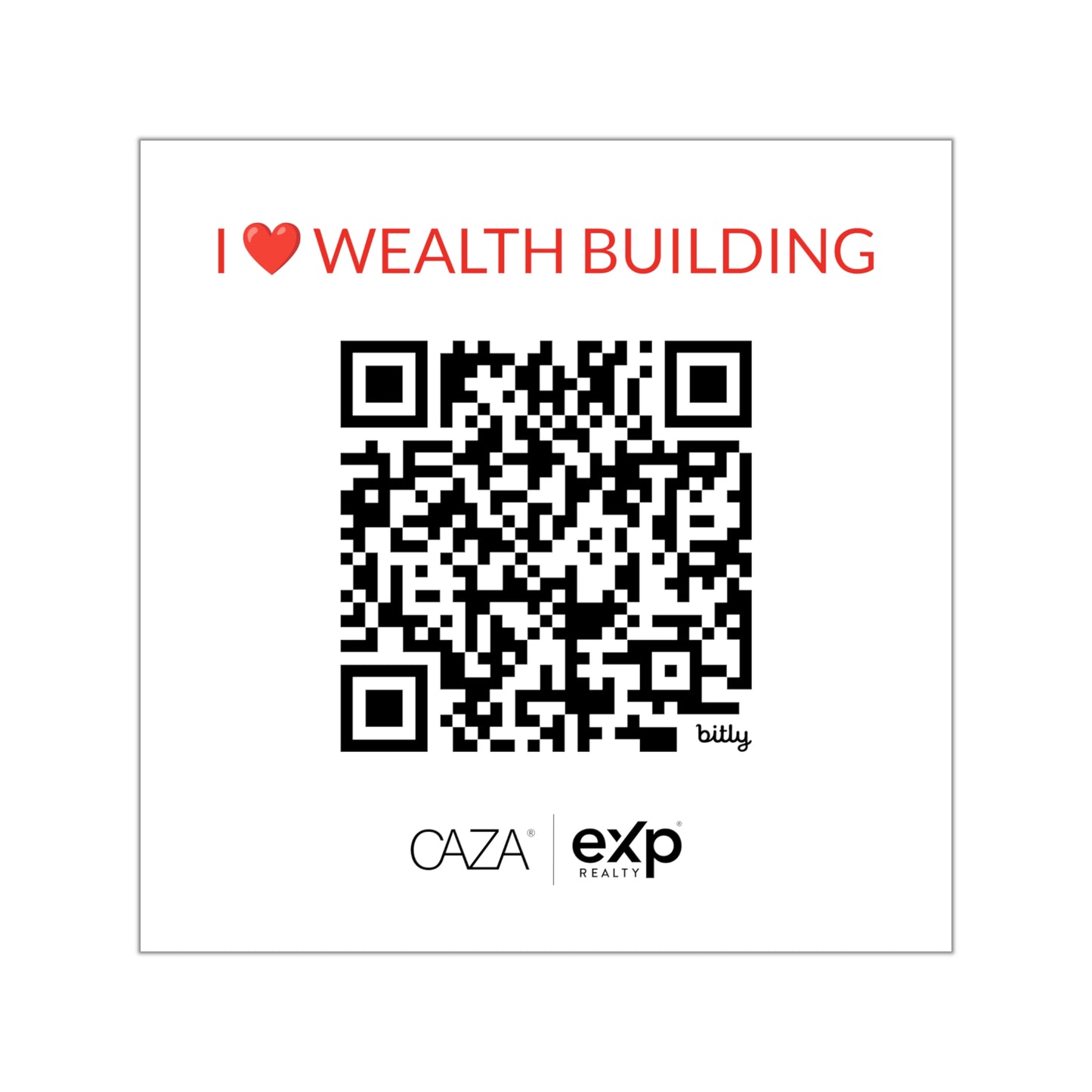 Join CAZA® | Square Vinyl Stickers