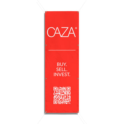Buy. Sell. Invest. | Vinyl Banners (Red)