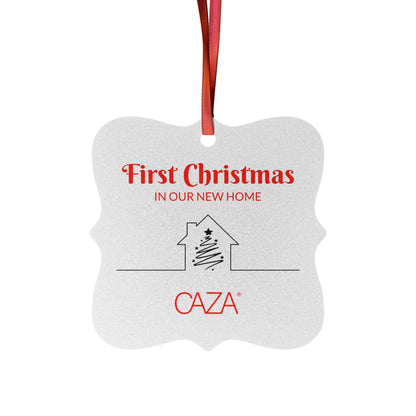 1st Christmas Aluminum Ornaments (White)