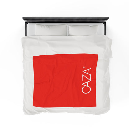 Velveteen Plush Blanket (Red)