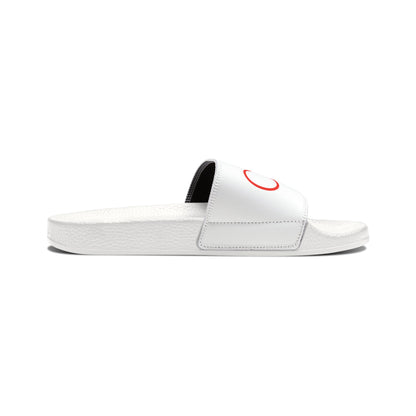 Men's PU Slide Sandals (White)
