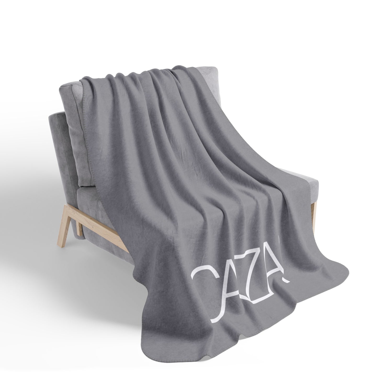 Fleece Sherpa Blanket (Grey)