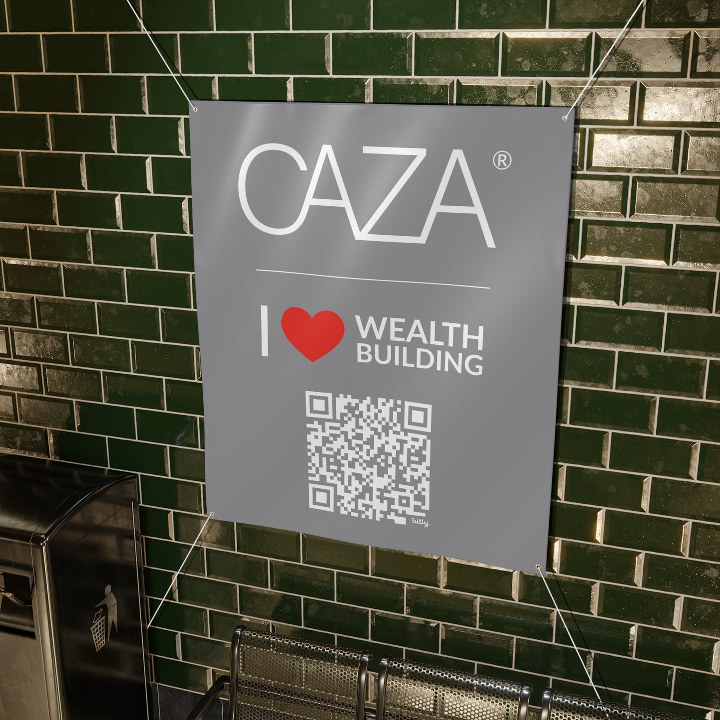 Join CAZA® | Matte Banner (Grey)