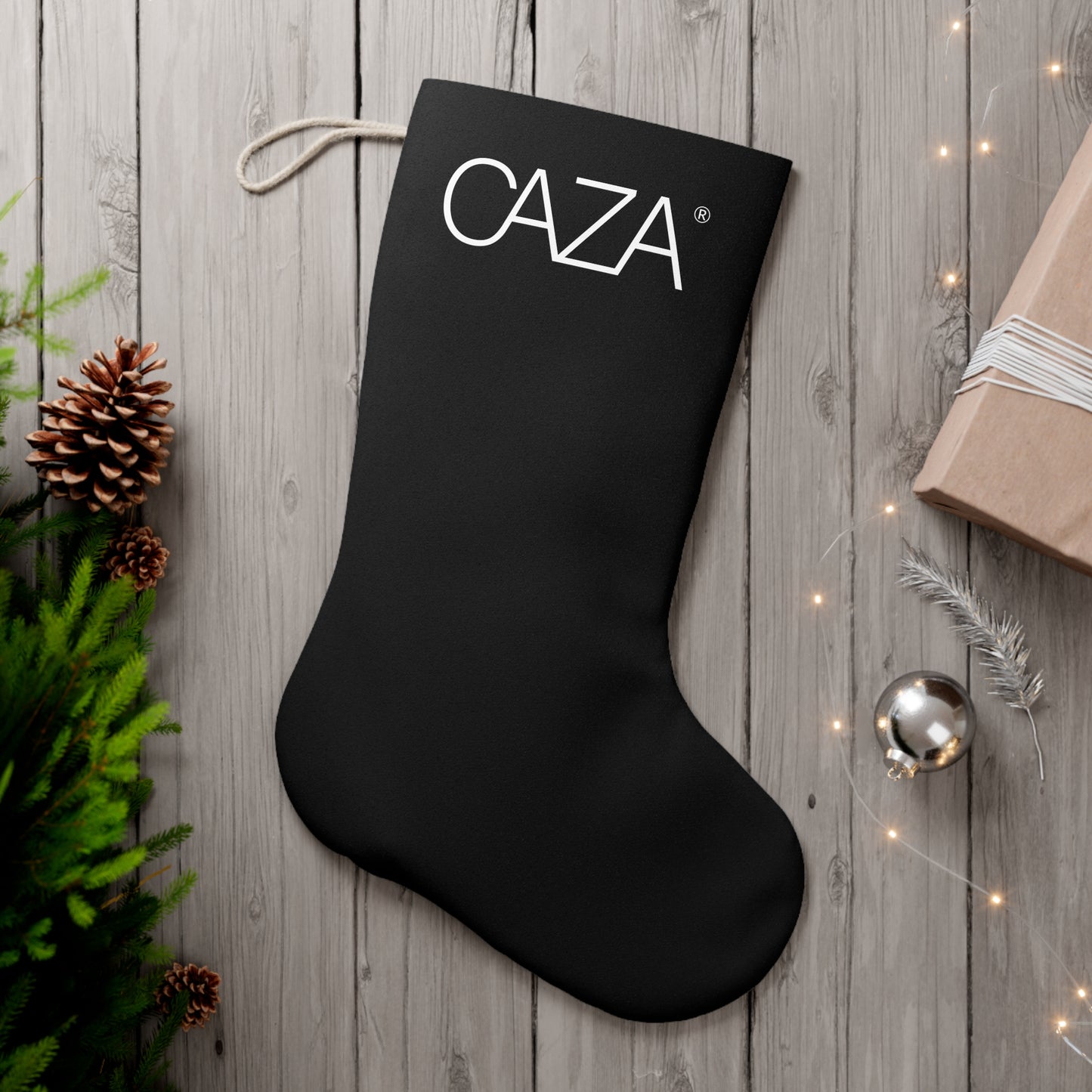 Santa Stocking (Black)