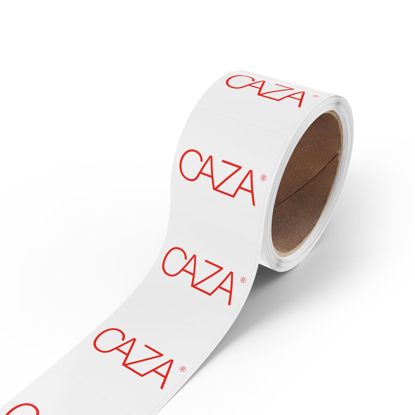 Square Sticker Label Rolls (White)