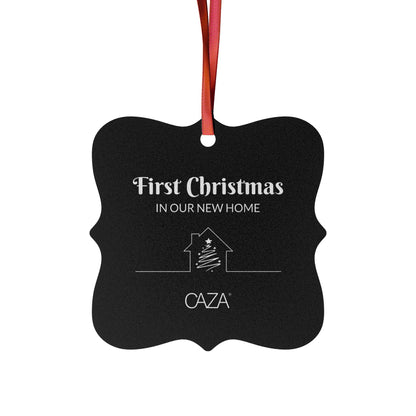 1st Christmas Aluminum Ornaments (Black)