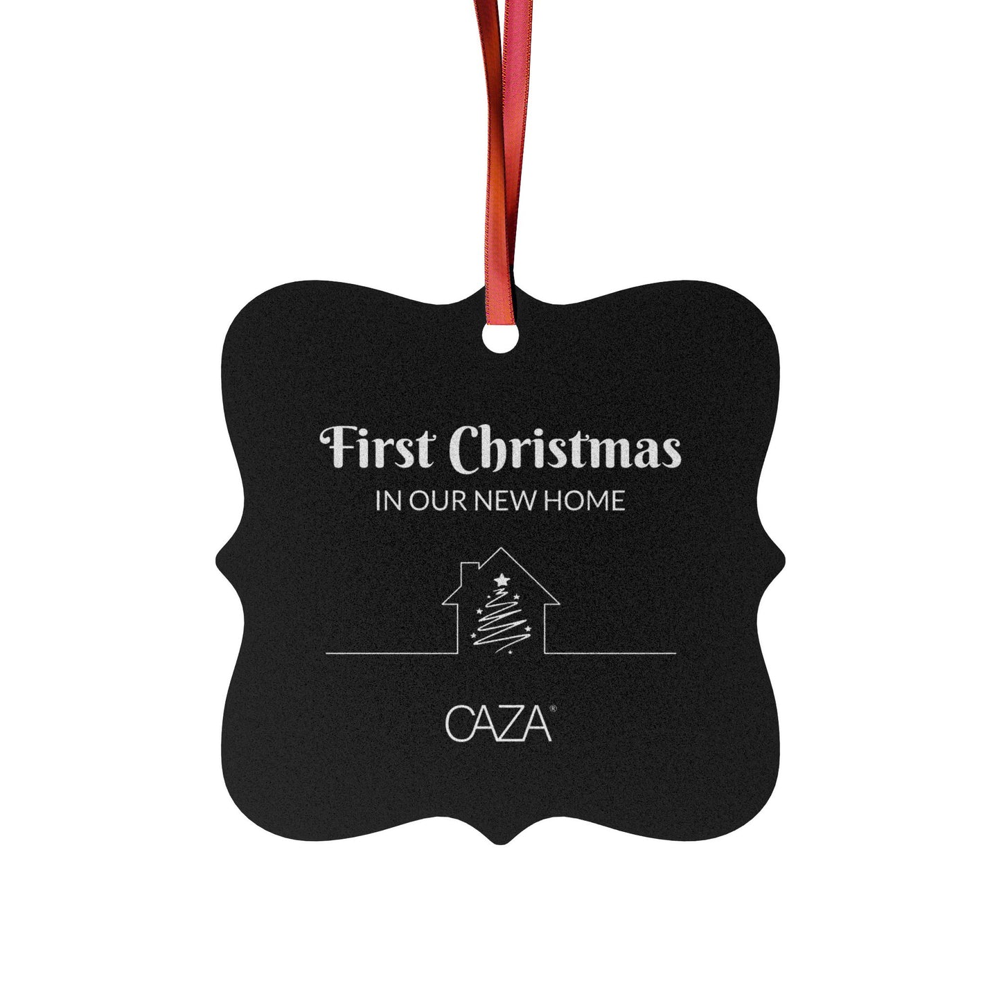 1st Christmas Aluminum Ornaments (Black)