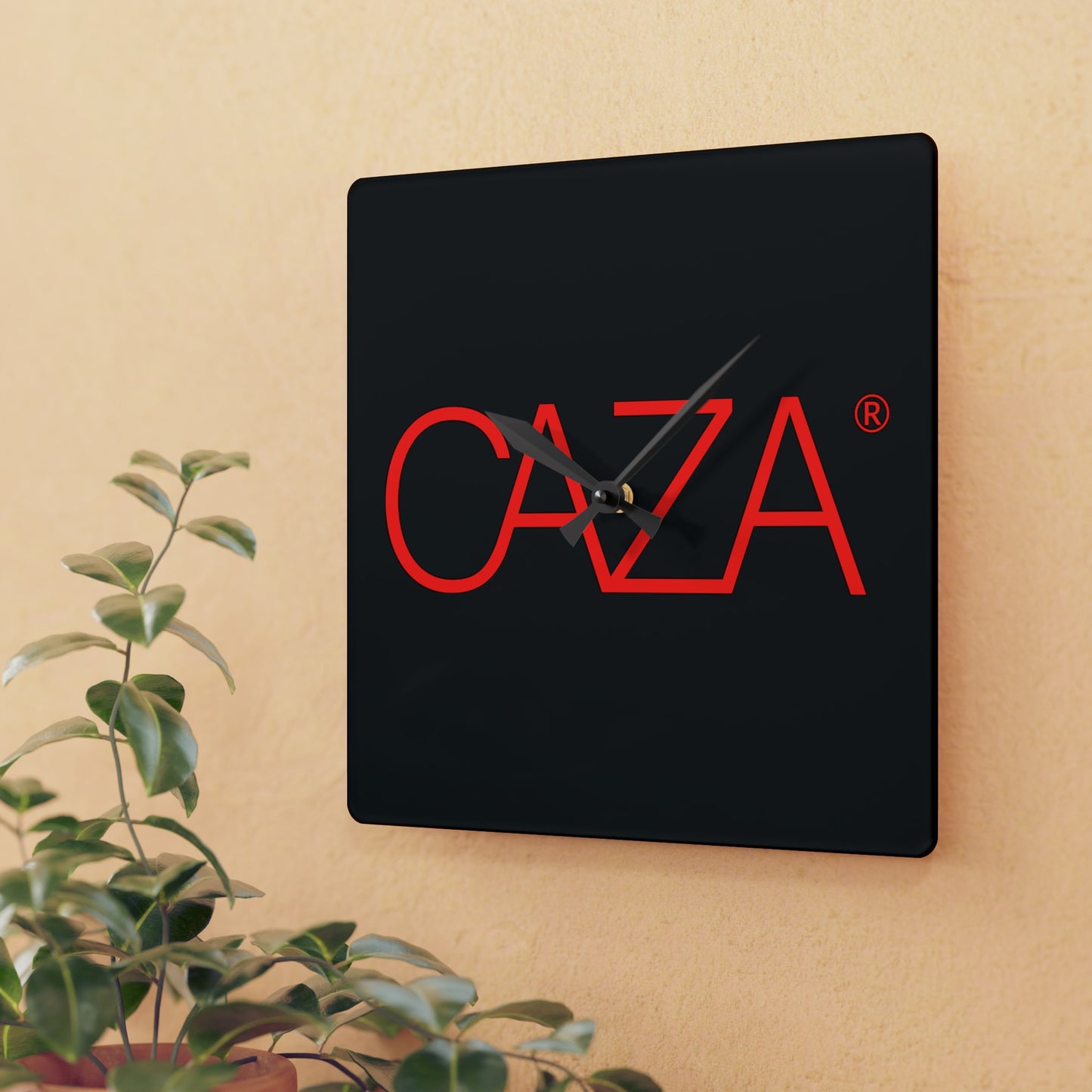 Acrylic Wall Clock (Black)