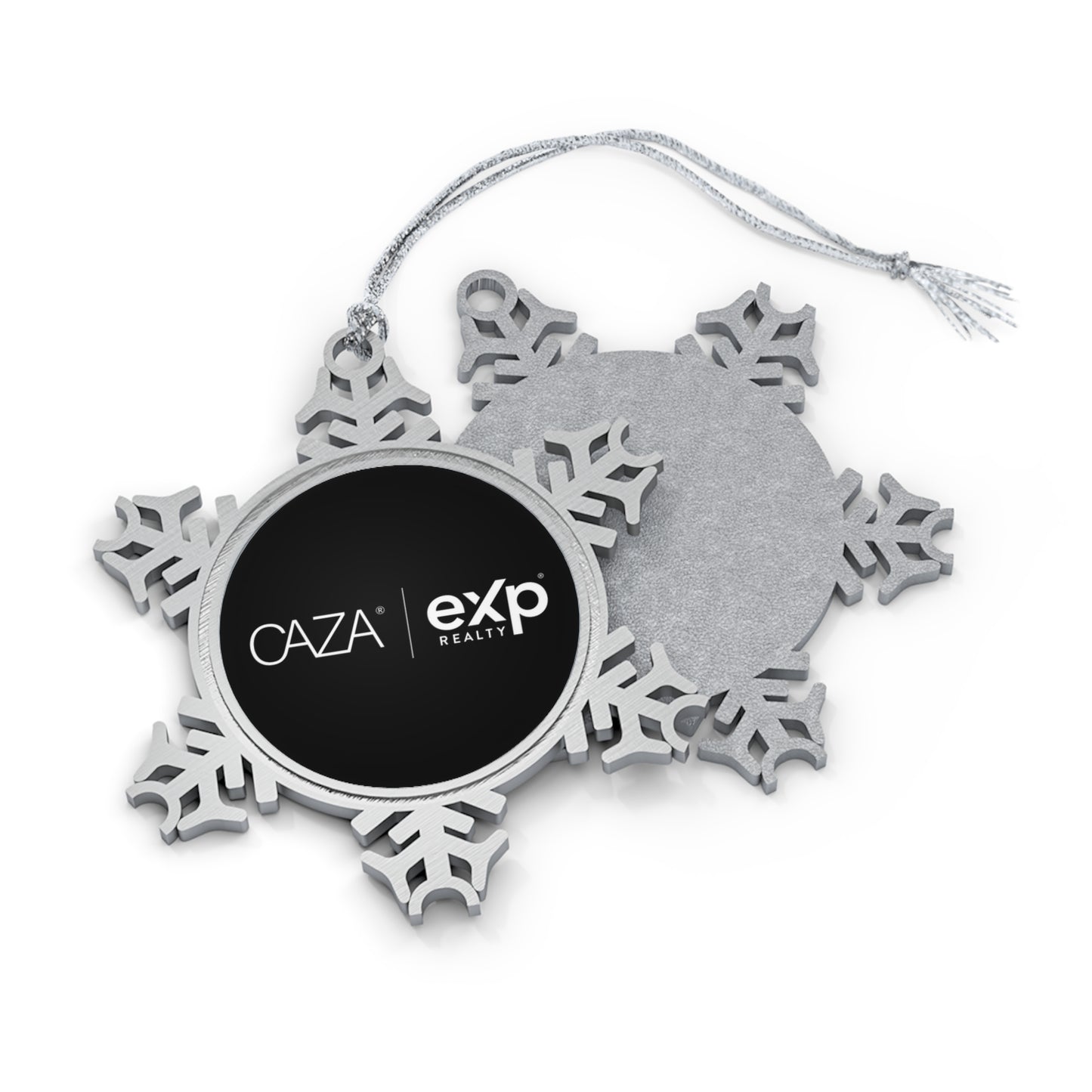 Pewter Snowflake Ornament (Black)