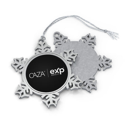 Pewter Snowflake Ornament (Black)