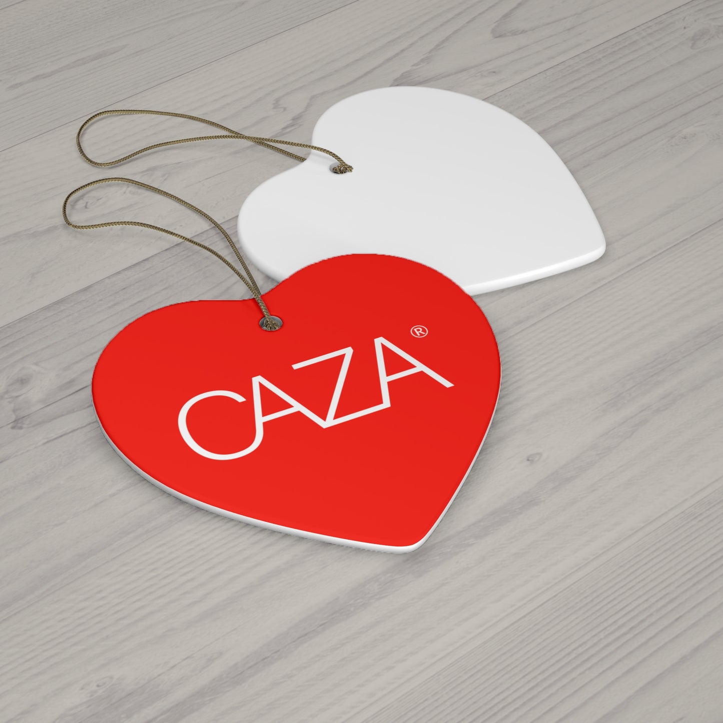 CAZA® Ceramic Ornament (Red)
