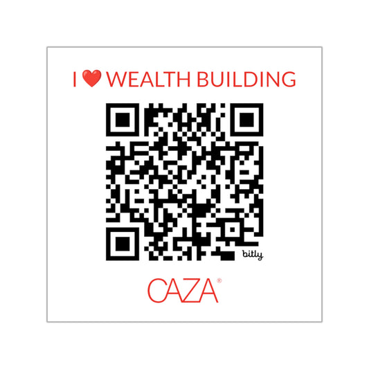 Join CAZA® | Square Vinyl Stickers