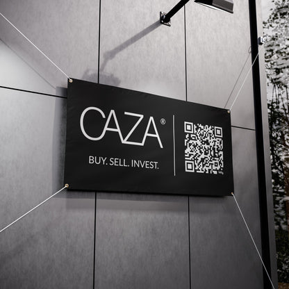 Buy. Sell. Invest. | Vinyl Banners (Black)