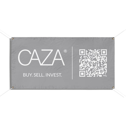 Buy. Sell. Invest. | Vinyl Banners (Grey)