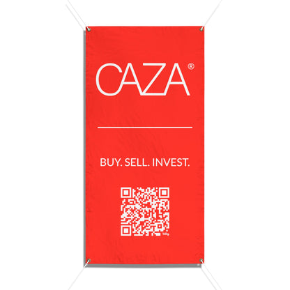 Buy. Sell. Invest. | Vinyl Banners (Red)