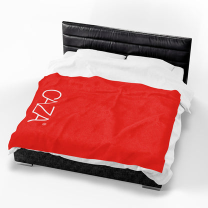 Velveteen Plush Blanket (Red)