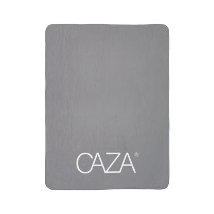 Fleece Sherpa Blanket (Grey)