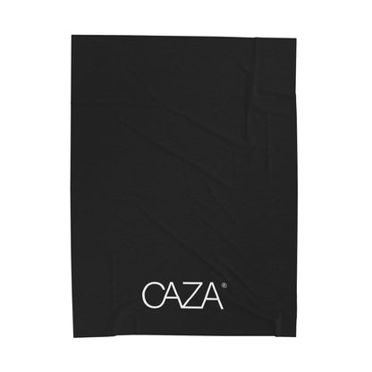 Velveteen Plush Blanket (Black)