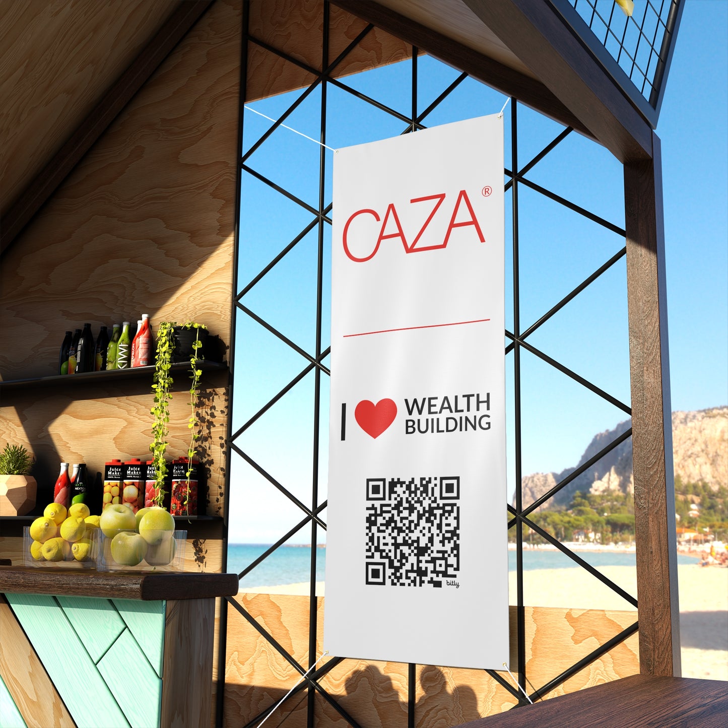 Join CAZA® | Matte Banner (White)