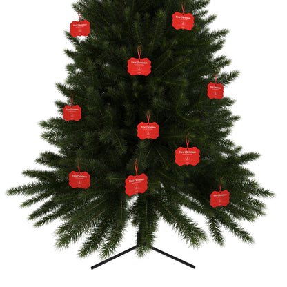 1st Christmas Aluminum Ornaments (Red)