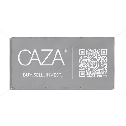 Buy. Sell. Invest. | Vinyl Banners (Grey)