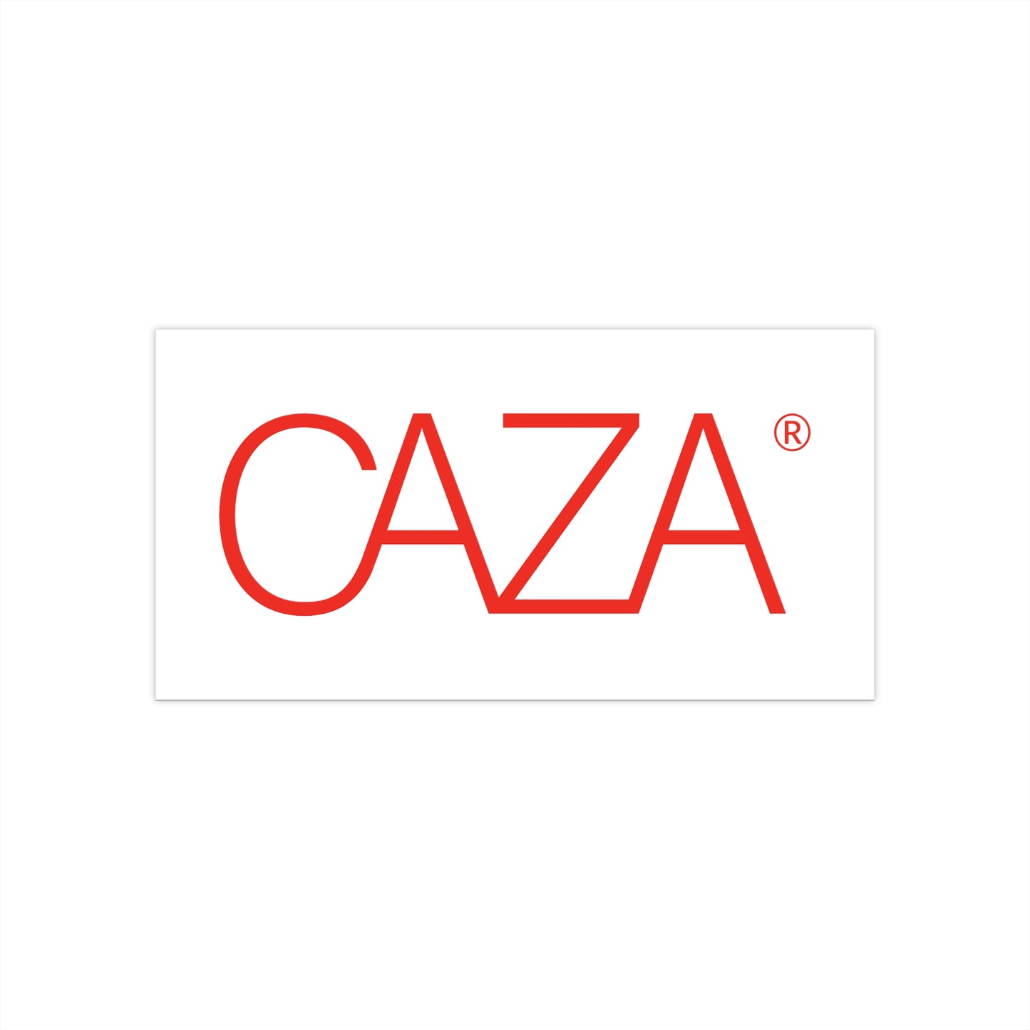 CAZA® Bumper Stickers (White)