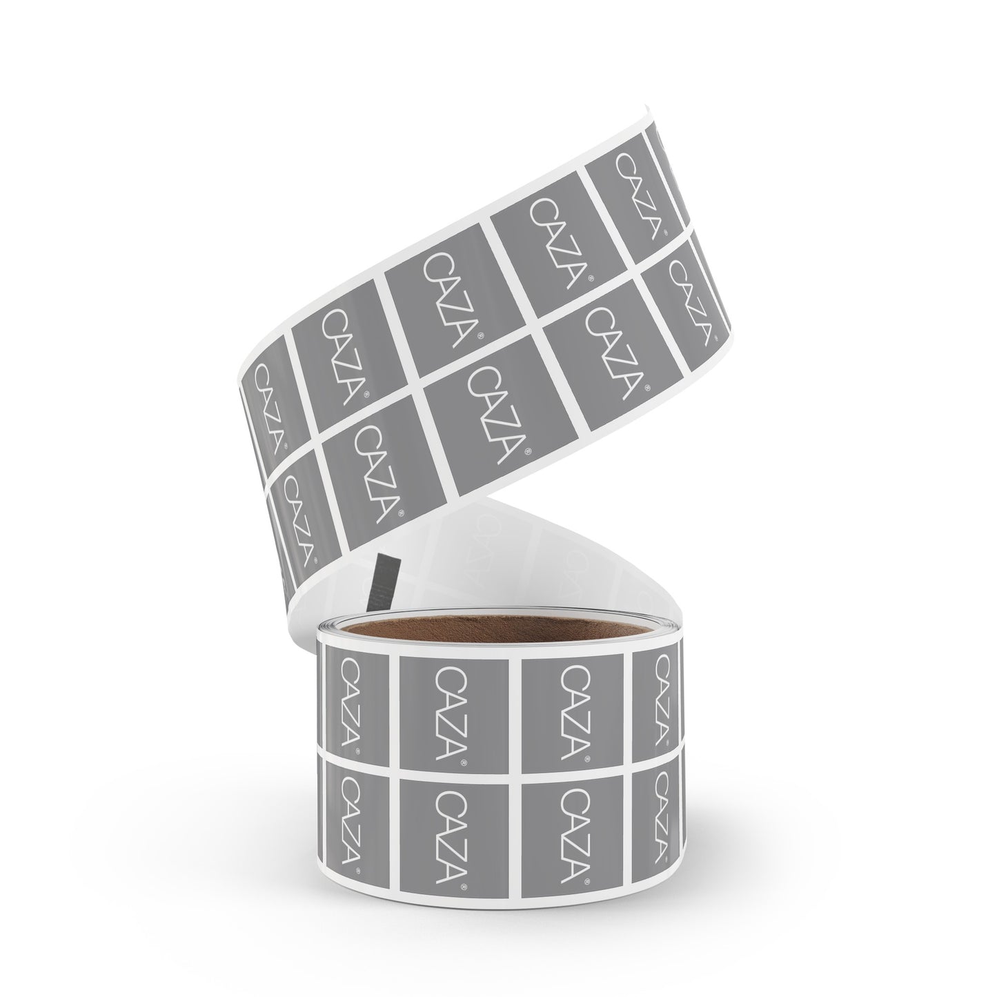 Square Sticker Label Rolls (Grey)