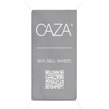 Buy. Sell. Invest. | Vinyl Banners (Grey)