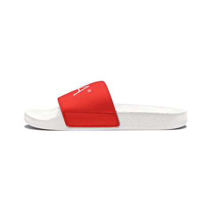 Women's PU Slide Sandals (Red)