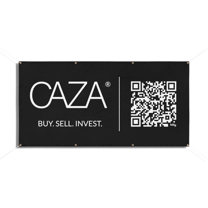 Buy. Sell. Invest. | Vinyl Banners (Black)