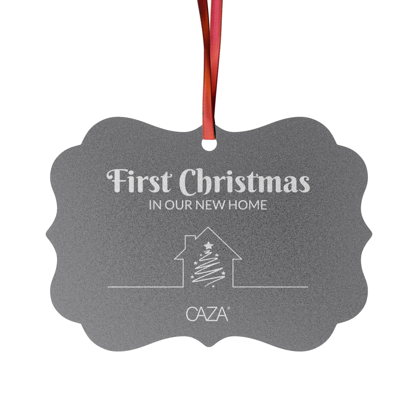 1st Christmas Aluminum Ornaments (Grey)