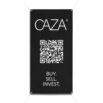 Buy. Sell. Invest. | Vinyl Banners (Black)