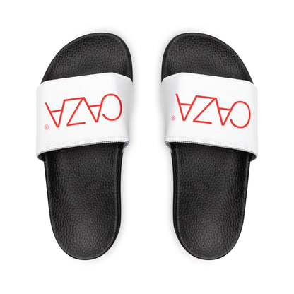 Men's PU Slide Sandals (White)